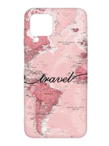 Чохол з чорними боками на Samsung Galaxy A12 :: Карта (принт 319)