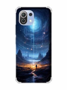 Чохол з потовщеними кутами на Xiaomi Mi 11 Lite :: Космос (принт 244)