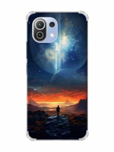 Чохол з потовщеними кутами на Xiaomi Mi 11 Lite :: Космос (принт 247)