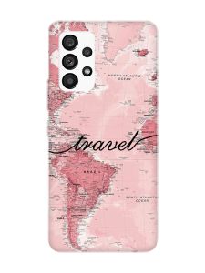 Чохол з червоними боками на Samsung Galaxy A53 4G/5G :: Карта (принт 319)