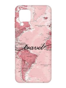 Чохол з червоними боками на Samsung Galaxy M32/A22/M22 4G :: Карта (принт 319)