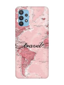 Чохол з чорними боками на Samsung Galaxy A32 :: Карта (принт 319)