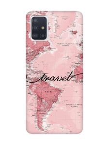 Чохол з чорними боками на Samsung Galaxy A51 :: Карта (принт 319)