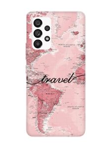 Чохол з чорними боками на Samsung Galaxy A53 4G/5G :: Карта (принт 319)