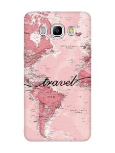 Чохол з чорними боками на Samsung Galaxy J5(2016) J510 :: Карта (принт 319)