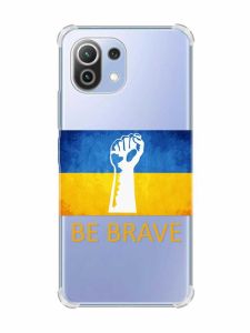 Чохол з потовщеними кутами на Xiaomi Mi 11 Lite :: Мужність Україна (принт 42)