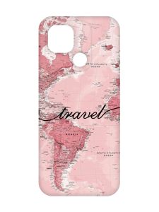 Чохол з червоними боками на Xiaomi Redmi 10C :: Карта (принт 319)