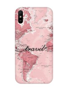 Чохол з червоними боками на Xiaomi Redmi 9A :: Карта (принт 319)