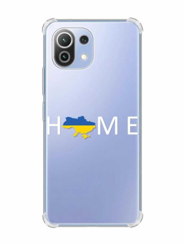 Чохол з потовщеними кутами на Xiaomi Mi 11 Lite :: Дім Україна (патріотичний принт 73)