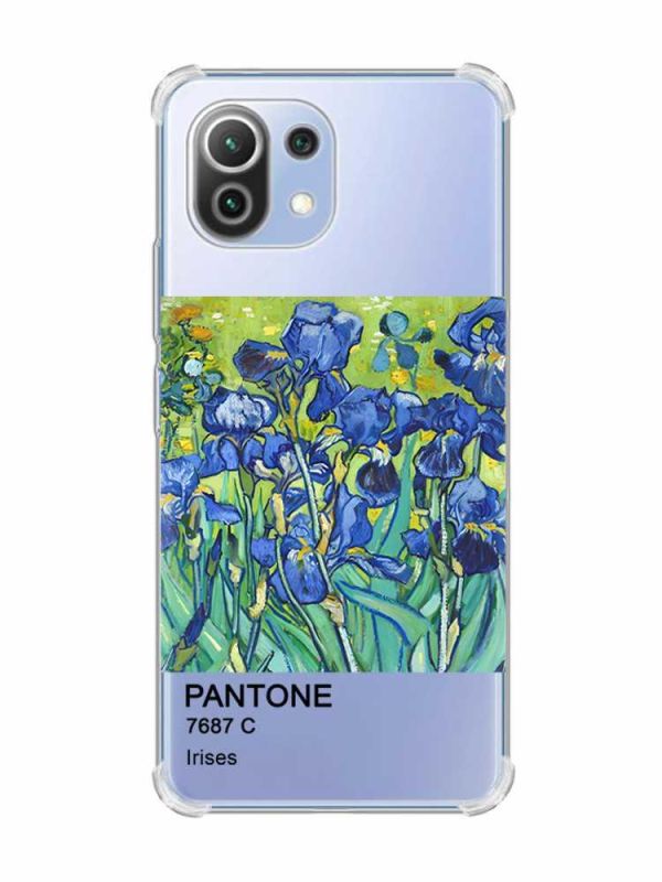 Чохол з потовщеними кутами на Xiaomi Mi 11 Lite :: Іриси (принт 75)