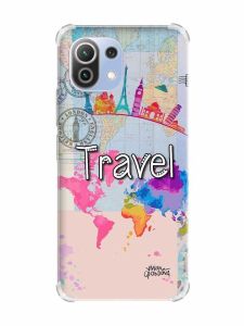 Чохол з потовщеними кутами на Xiaomi Mi 11 Lite :: Подорож. Travel (принт 321)