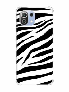 Чохол з потовщеними кутами на Xiaomi Mi 11 Lite :: Фон Зебра (принт 92)
