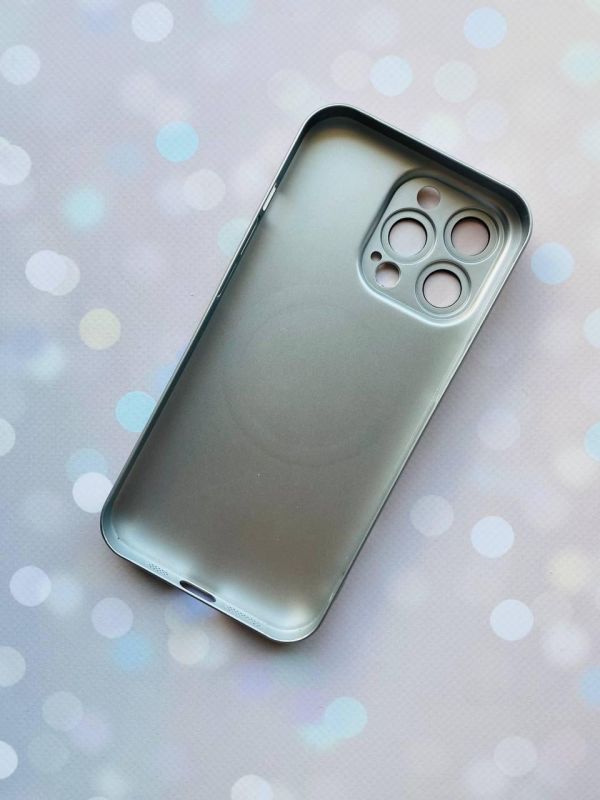 Ультратонкий чохол MagSafe на iPhone 13 Pro із додатковим захистом камер :: Срібний