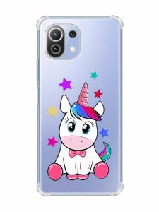 Чохол з потовщеними кутами на Xiaomi Mi 11 Lite :: Єдиноріг (принт 102)