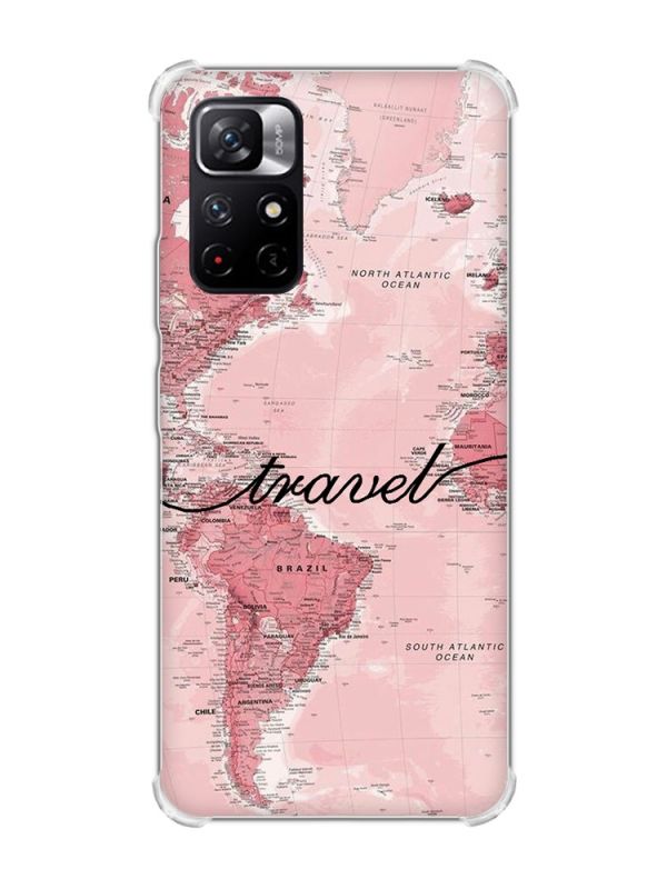 Чохол з потовщеними кутами на Xiaomi Redmi Note 11 5G :: Карта (принт 319)