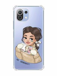 Чохол з потовщеними кутами на Xiaomi Mi 11 Lite :: На бавовну (патріотичний принт 217)