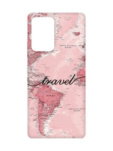 Чохол з рожевими боками на Samsung Galaxy A52 :: Карта (принт 319)