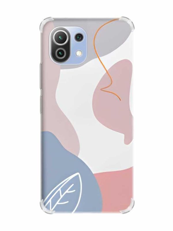 Чохол з потовщеними кутами на Xiaomi Mi 11 Lite :: Кольоровий фон (принт 61)