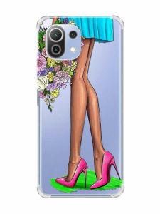 Чохол з потовщеними кутами на Xiaomi Mi 11 Lite :: Квітковий настрій (принт 226)