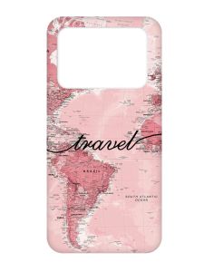 Чохол з рожевими боками на Xiaomi Poco X4 Pro 5G :: Карта (принт 319)