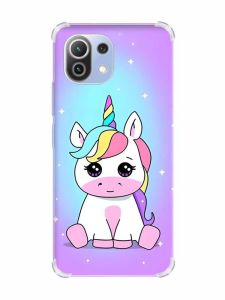 Чохол з потовщеними кутами на Xiaomi Mi 11 Lite :: Єдиноріг (принт 103)