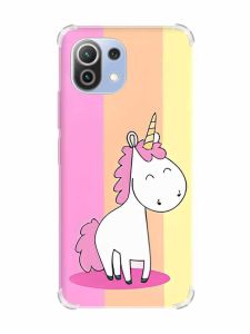 Чохол з потовщеними кутами на Xiaomi Mi 11 Lite :: Єдиноріг (принт 104)