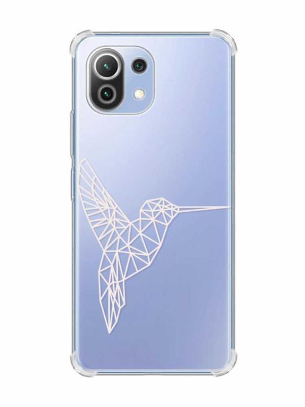 Чохол з потовщеними кутами на Xiaomi Mi 11 Lite :: Колібрі (принт 123)