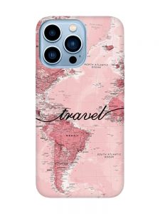 Чохол з бірюзовими боками на Apple iPhone 13 Pro Max :: Карта (принт 319)