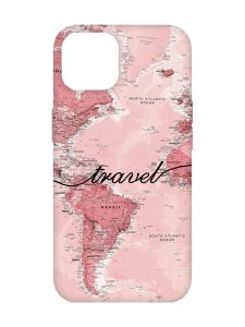 Чохол з бірюзовими боками на Apple iPhone 14 :: Карта (принт 319)