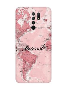 Чохол з рожевими боками на Xiaomi Redmi 9 :: Карта (принт 319)