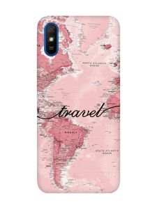 Чохол з рожевими боками на Xiaomi Redmi 9A :: Карта (принт 319)