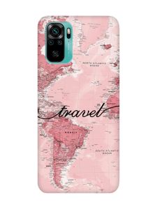 Чохол з рожевими боками на Xiaomi Redmi Note 10 / Note 10s :: Карта (принт 319)