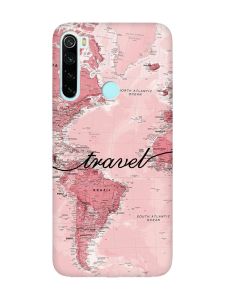 Чохол з рожевими боками на Xiaomi Redmi Note 8 :: Карта (принт 319)