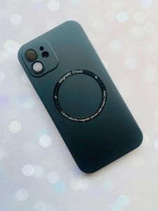 Ультратонкий чохол MagSafe на iPhone 12 із додатковим захистом камер :: Чорний