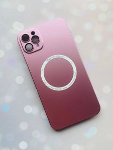 Ультратонкий чохол MagSafe на iPhone 11 Pro Max із додатковим захистом камер :: Рожевий