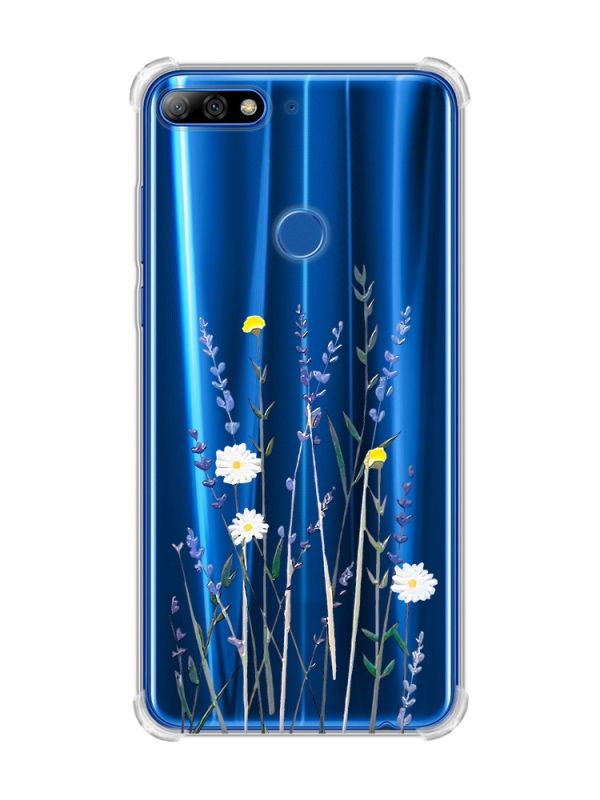 Чохол з потовщеними кутами на Huawei Y7 2018/Y7 Prime 2018 :: Польові квіти (принт 270)