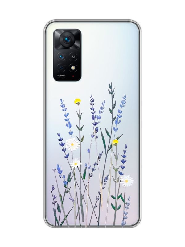 Прозорий чохол на Xiaomi Redmi Note 11 Pro :: Польові квіти (принт 270)