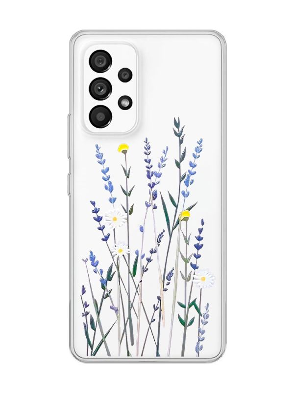 Прозорий чохол на Samsung Galaxy A53  :: Польові квіти (принт 270)