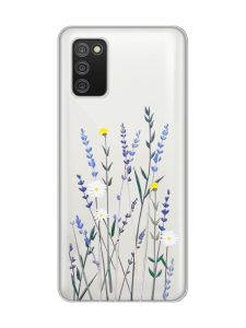 Прозорий чохол для Samsung Galaxy A02s :: Польові квіти (принт 270)