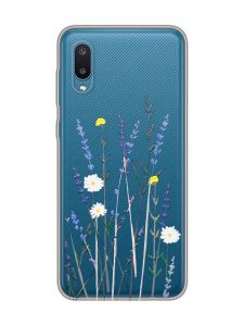 Прозорий чохол на Samsung Galaxy A02/A022 (2021) :: Польові квіти (принт 270)
