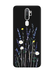 Матовий чорний чохол на Oppo A5 :: Польові квіти (принт 270)