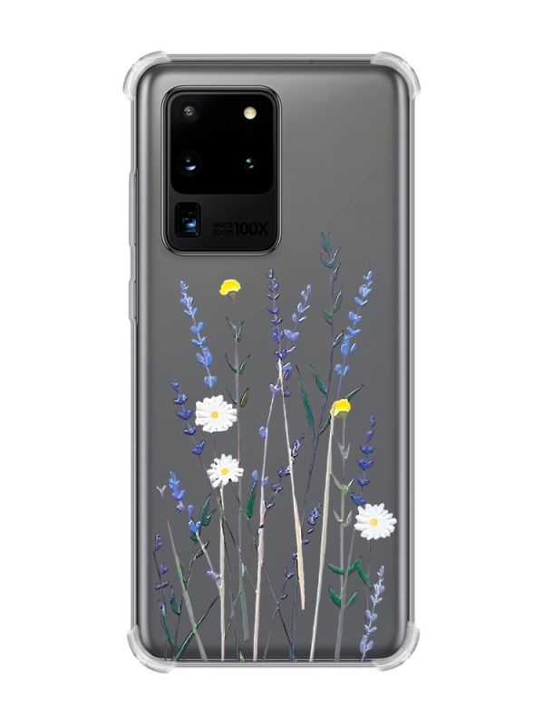 Чохол з потовщеними кутами на Samsung Galaxy S20 Ultra :: Польові квіти (принт 270)