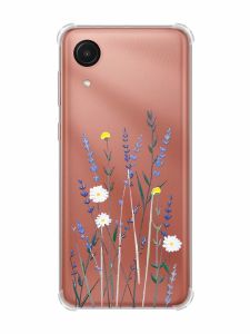 Чохол з потовщеними кутами на Samsung Galaxy A03 Core/A032 :: Польові квіти (принт 270)