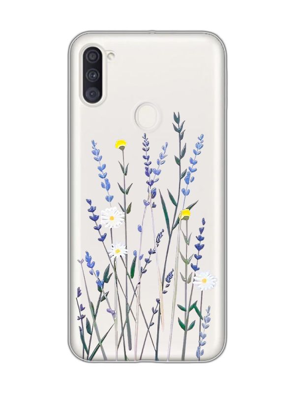 Прозорий чохол на Samsung Galaxy A11 :: Польові квіти (принт 270)
