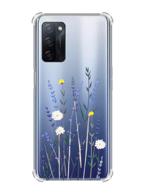 Чохол з потовщеними кутами на Oppo A55 :: Польові квіти (принт 270)