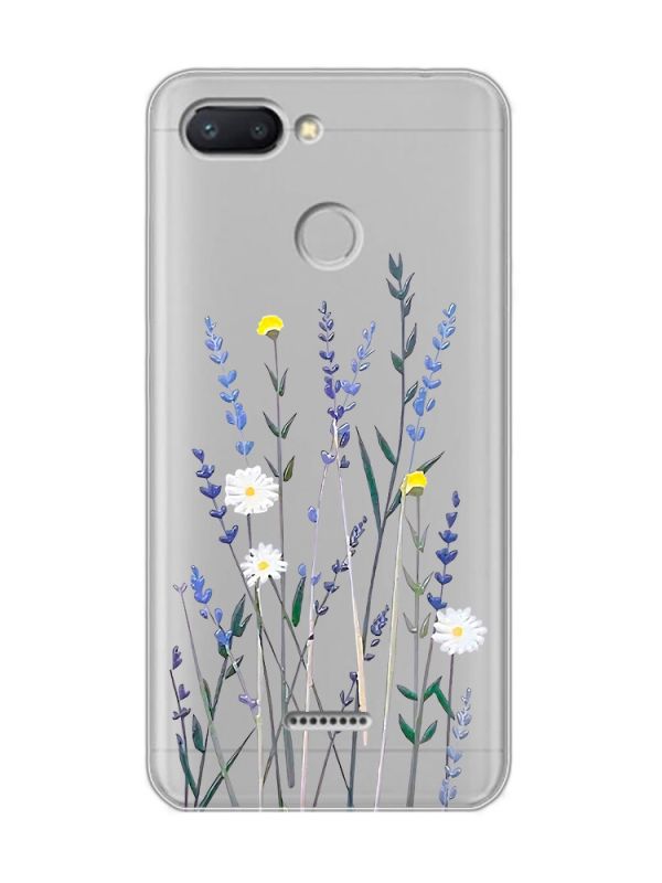 Прозорий чохол на Xiaomi Redmi 6  :: Польові квіти (принт 270)