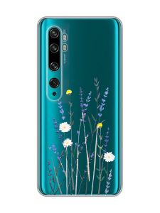 Прозорий чохол на Xiaomi Mi Note 10/Note 10 Pro :: Польові квіти (принт 270)