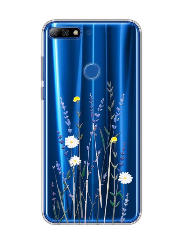Прозорий чохол на Huawei Y7 (2018)/Y7 prime (2018) :: Польові квіти (принт 270)