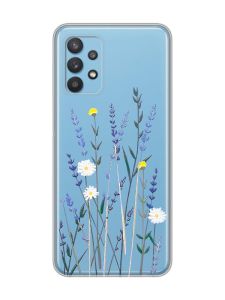 Прозорий чохол на Samsung Galaxy A32 :: Польові квіти (принт 270)