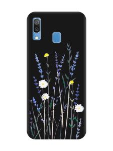 Матовий чорний чохол на Samsung Galaxy A30 (2019) / A20 (2019) :: Польові квіти (принт 270)